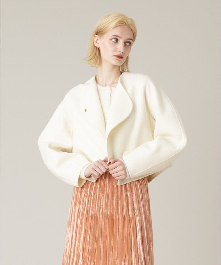 LOULOU WILLOUGHBY「【LOULOU WILLOUGHBY】シャルムビーバーリバージャケット」|ノーカラージャケット|