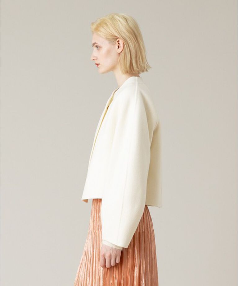LOULOU WILLOUGHBY「【LOULOU WILLOUGHBY】シャルムビーバーリバージャケット」|ノーカラージャケット|