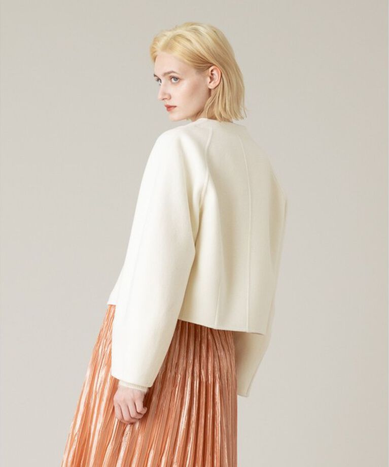 LOULOU WILLOUGHBY「【LOULOU WILLOUGHBY】シャルムビーバーリバージャケット」|ノーカラージャケット|