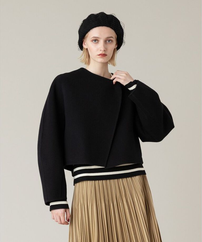 LOULOU WILLOUGHBY「【LOULOU WILLOUGHBY】シャルムビーバーリバージャケット」|ノーカラージャケット|