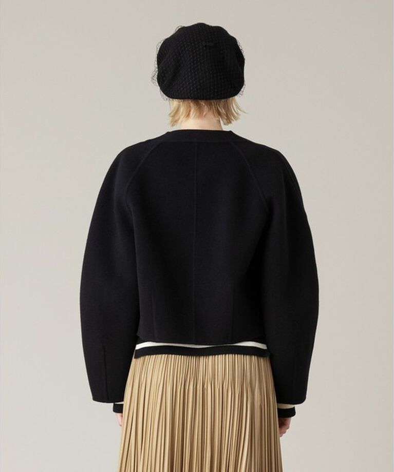 LOULOU WILLOUGHBY「【LOULOU WILLOUGHBY】シャルムビーバーリバージャケット」|ノーカラージャケット|