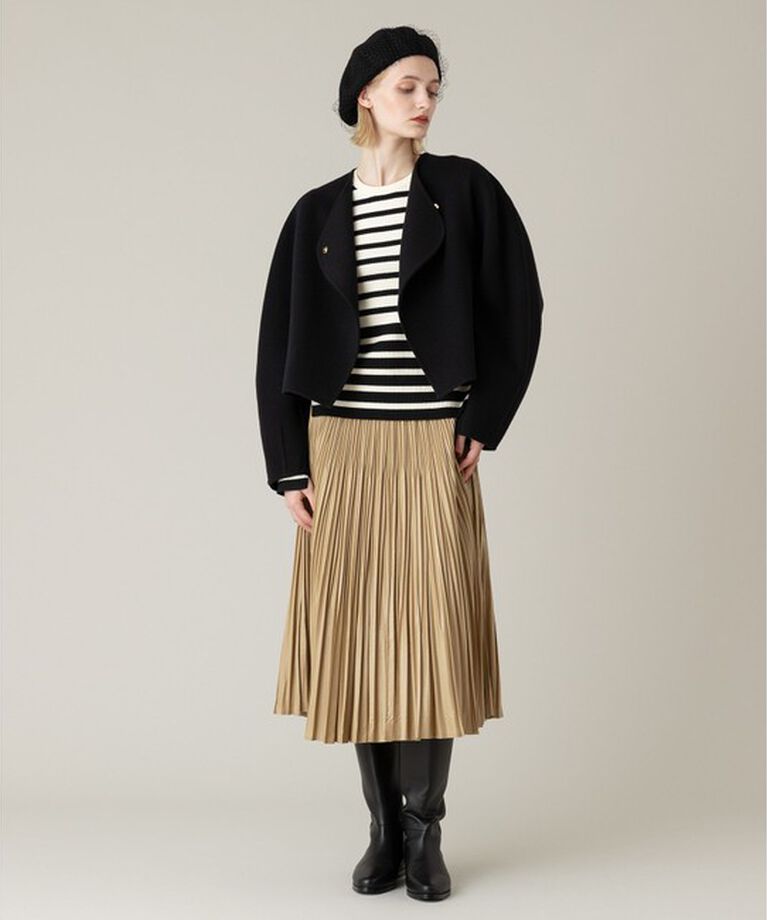 LOULOU WILLOUGHBY「【LOULOU WILLOUGHBY】シャルムビーバーリバージャケット」|ノーカラージャケット|