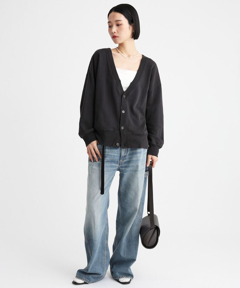  「 【81BRANCA】スウェットカーディガン」|カーディガン|