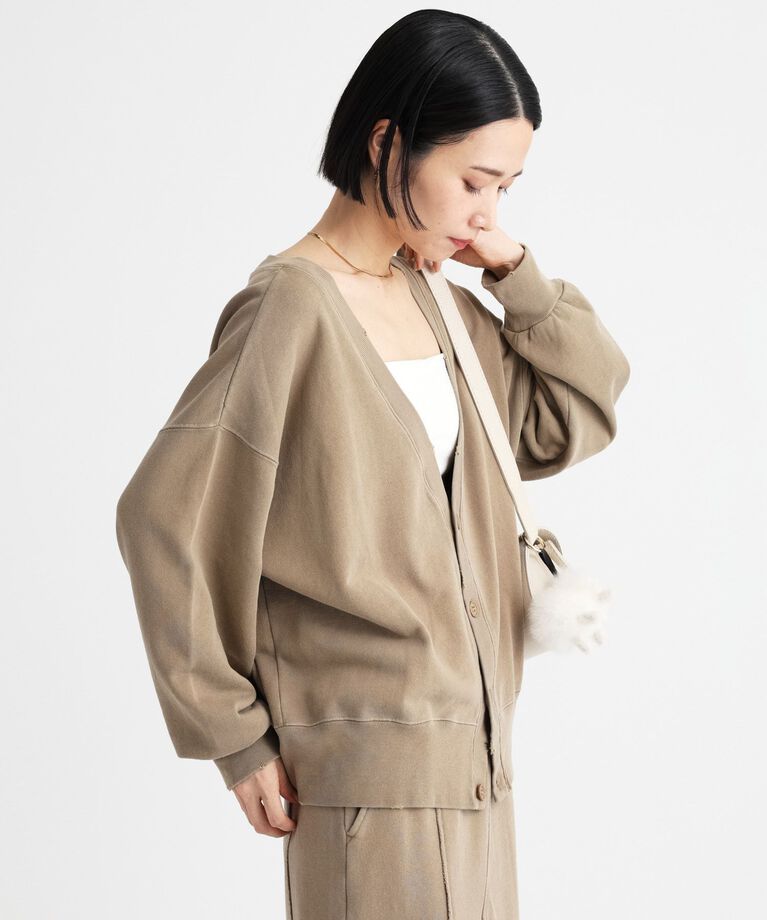  「 【81BRANCA】スウェットカーディガン」|カーディガン|
