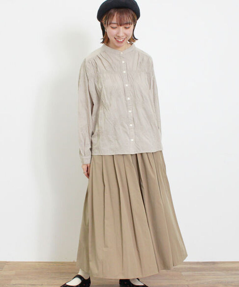 Samansa Mos2「ハンドステッチ風総刺繍ブラウス」|シャツ・ブラウス|