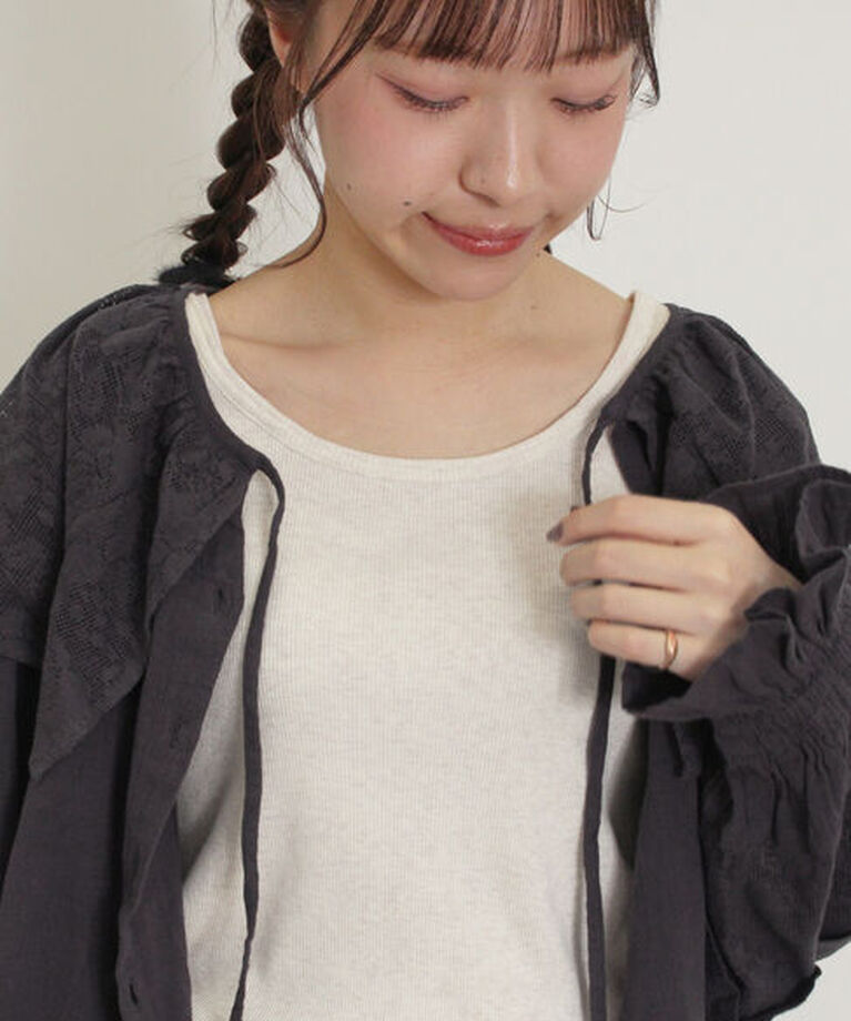 Samansa Mos2「テレコノースリ」|Tシャツ・カットソー|キナリ