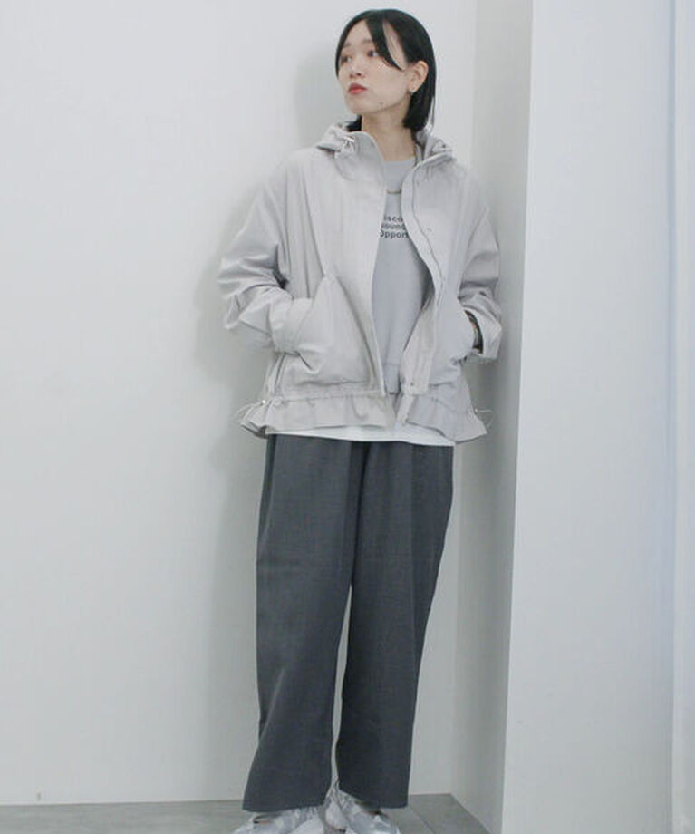 Samansa Mos2 blue「ハイウエストワイドパンツ」|その他|
