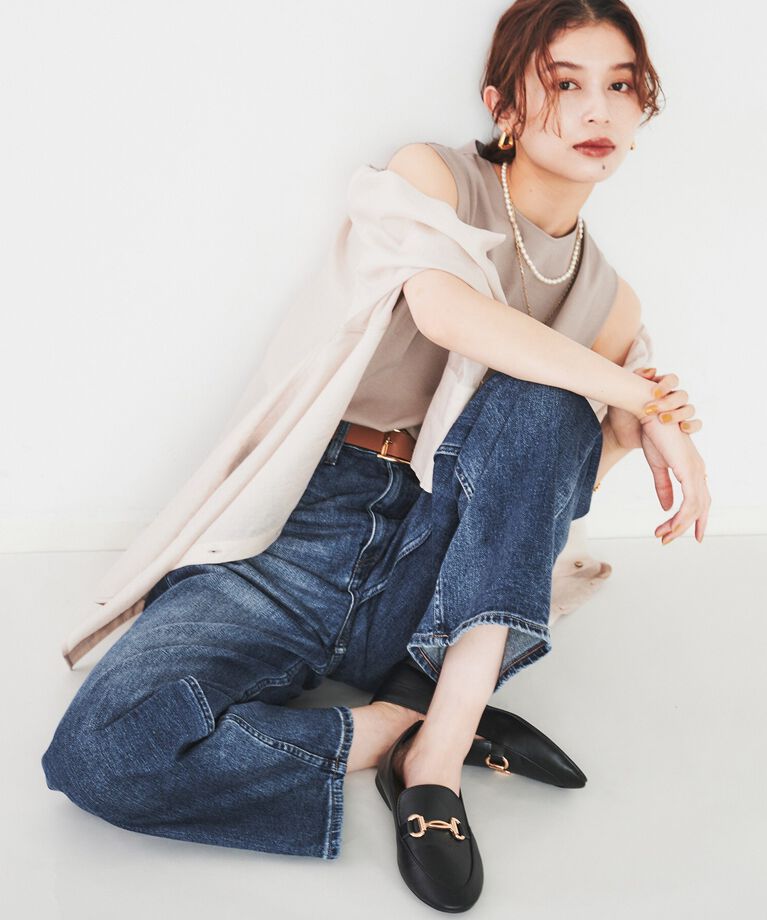UNTITLED「【Healthy DENIM】 Pink Pepper（ピンクペッパー）ワイドストレートデニム」|デニム|