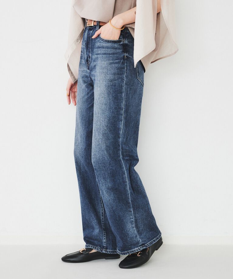 UNTITLED「【Healthy DENIM】 Pink Pepper（ピンクペッパー）ワイドストレートデニム」|デニム|