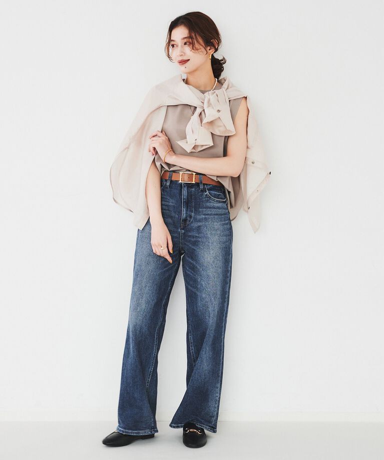 UNTITLED「【Healthy DENIM】 Pink Pepper（ピンクペッパー）ワイドストレートデニム」|デニム|