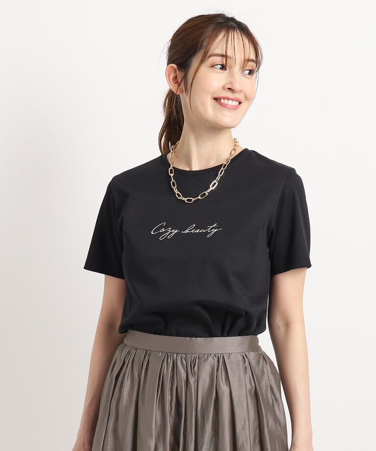 COUP DE CHANCE「【洗える／日本製】夏のスタイリングに活躍するロゴTシャツ」|Tシャツ・カットソー|