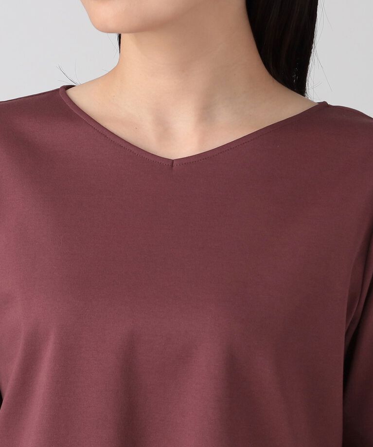 COUP DE CHANCE「【洗える／日本製／七分袖】プルオーバージャージ」|Tシャツ・カットソー|