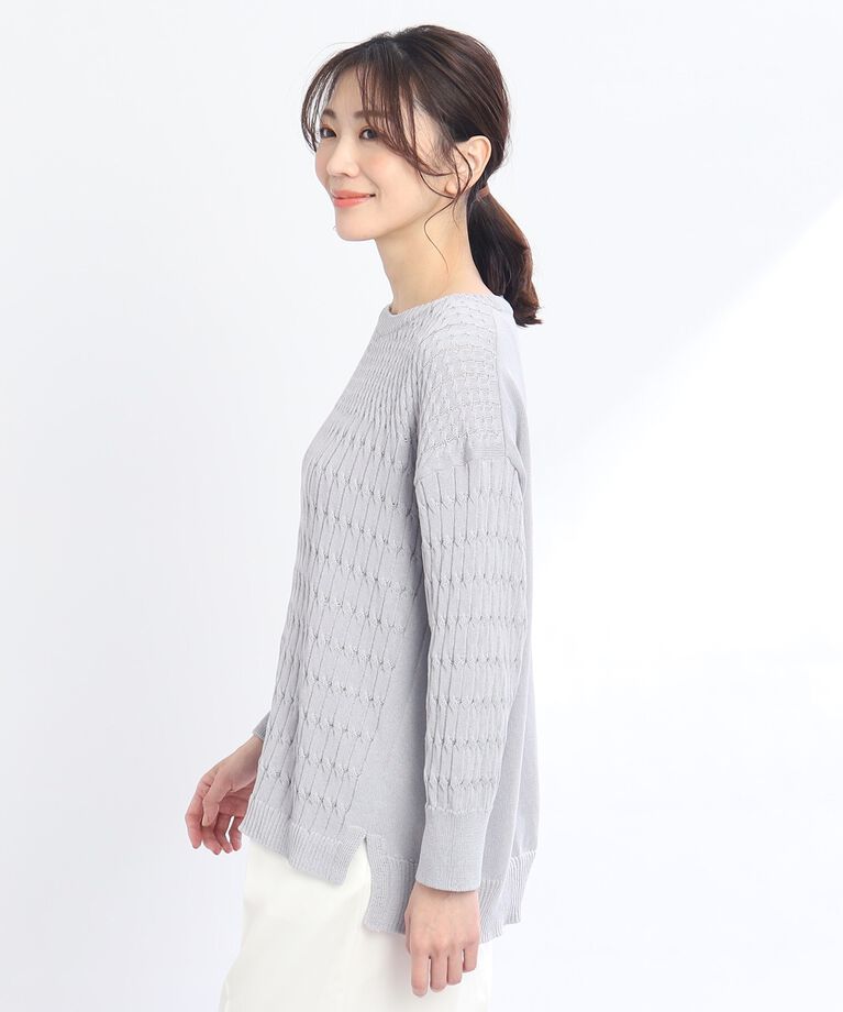 Reflect「【SALE/WEB限定カラーあり／洗える】ゆったりケーブル柄ニット」|ニット・セーター|