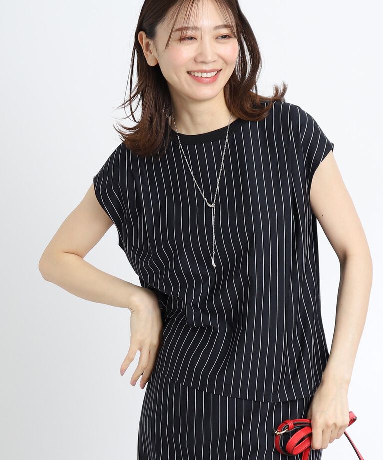 Reflect「【SALE／接触冷感／洗える／セットアップ可能】フレンチスリーブカットソー」|Tシャツ・カットソー|