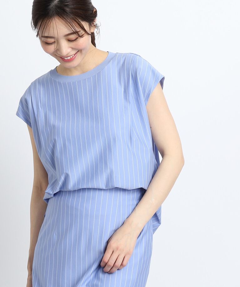 Reflect「【SALE／接触冷感／洗える／セットアップ可能】フレンチスリーブカットソー」|Tシャツ・カットソー|
