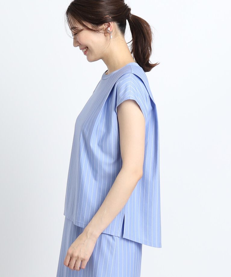 Reflect「【SALE／接触冷感／洗える／セットアップ可能】フレンチスリーブカットソー」|Tシャツ・カットソー|