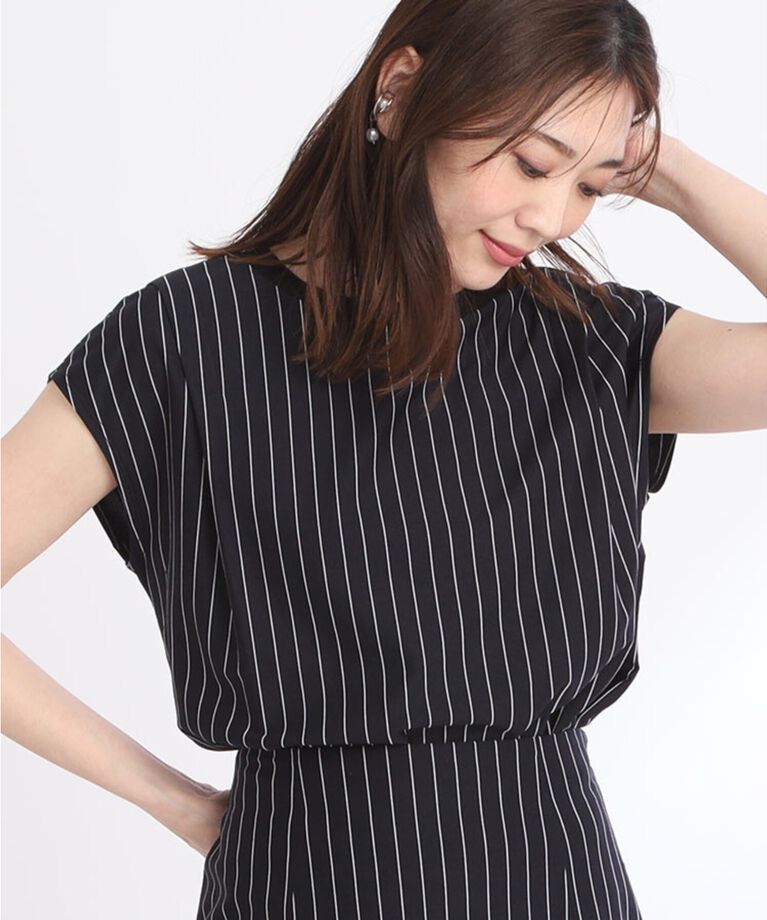 Reflect「【SALE／接触冷感／洗える／セットアップ可能】フレンチスリーブカットソー」|Tシャツ・カットソー|ﾈｲﾋﾞｰ(394)