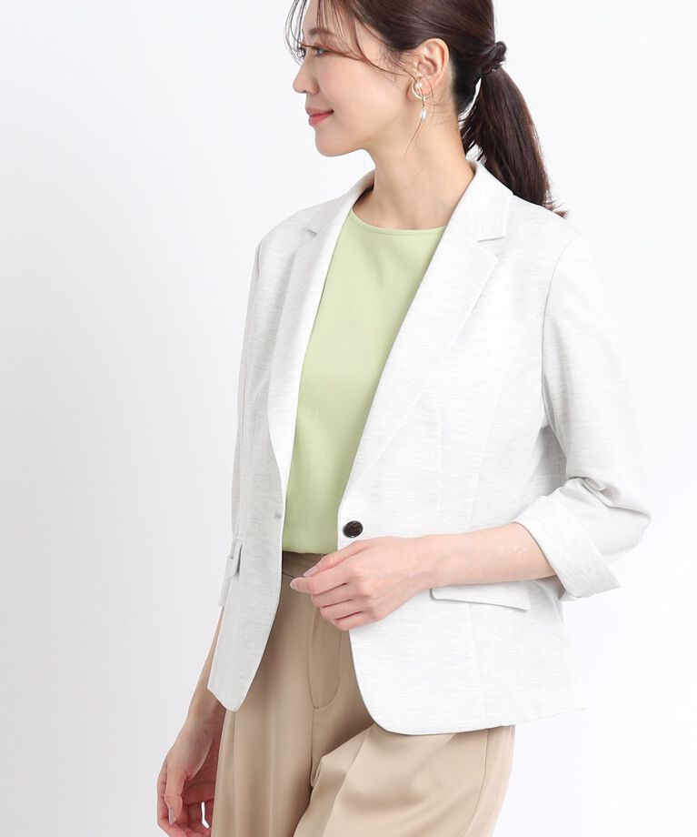 Reflect「【SALE／人気匠シリーズ／UVカット／接触冷感／洗える】夏匠ジャケット／ベーシックテーラード」|テーラードジャケット|