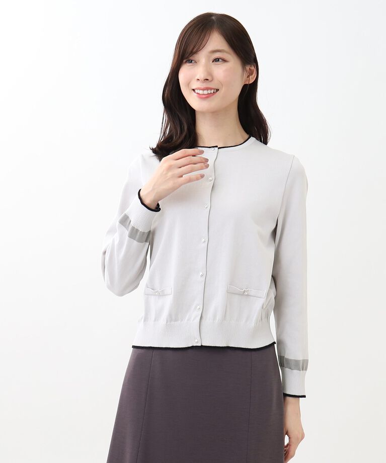 Reflect「【WEB限定カラーあり／洗える／アンサンブル可能】プレッピーカーディガン」|カーディガン|