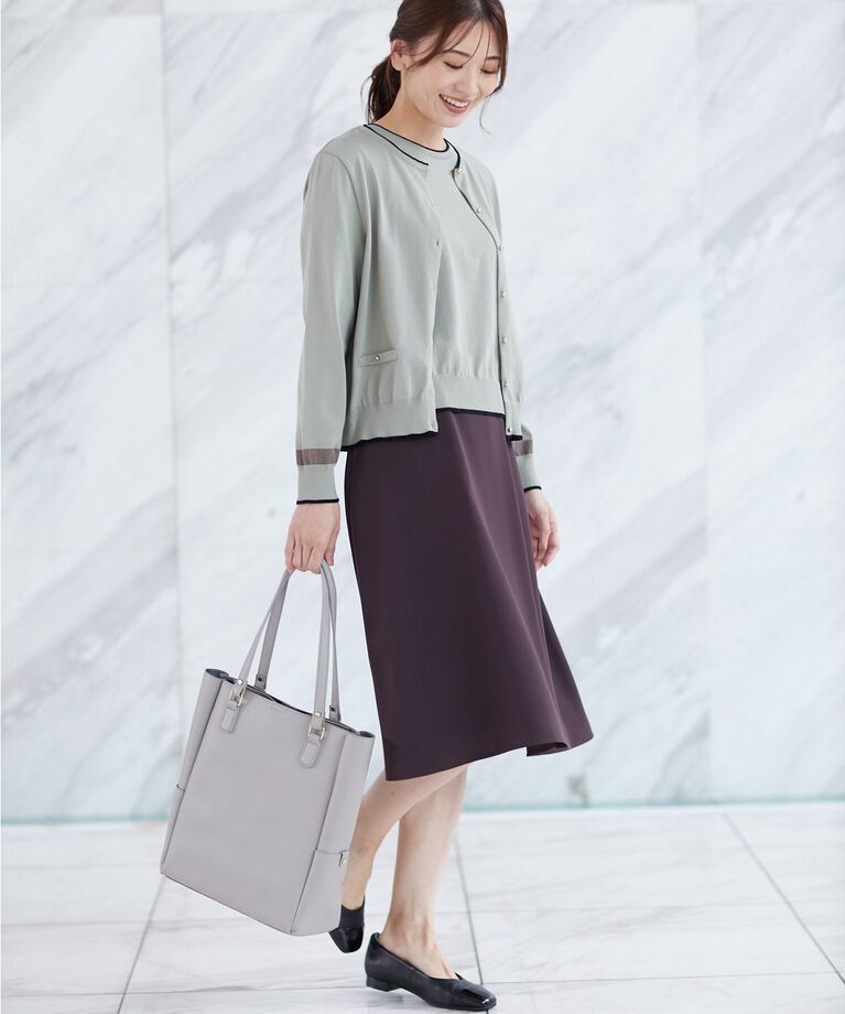 Reflect「【WEB限定カラーあり／洗える／アンサンブル可能】プレッピーカーディガン」|カーディガン|