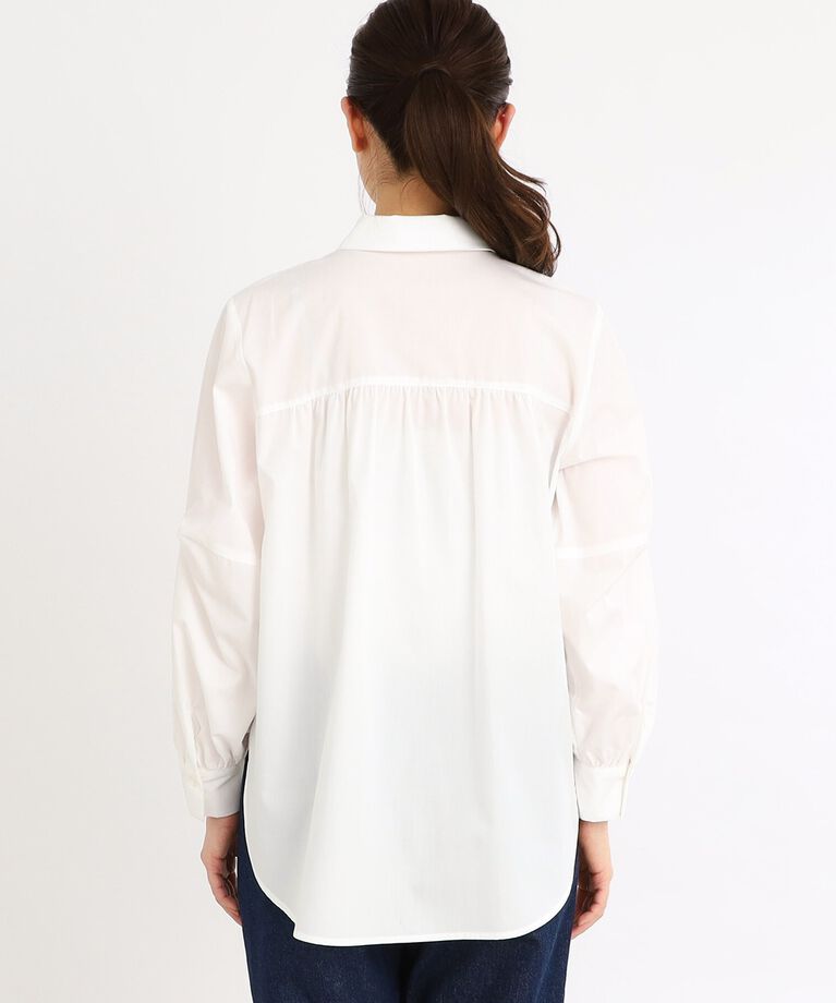 Reflect「【E‐QUALITY／手洗い可】ケーブル編みニットベスト＋シャツセット」|シャツ・ブラウス|