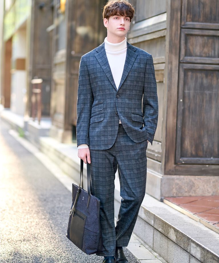 DRESSTERIOR「【セットアップ可】ネイビーグレンチェックパンツ」|その他|
