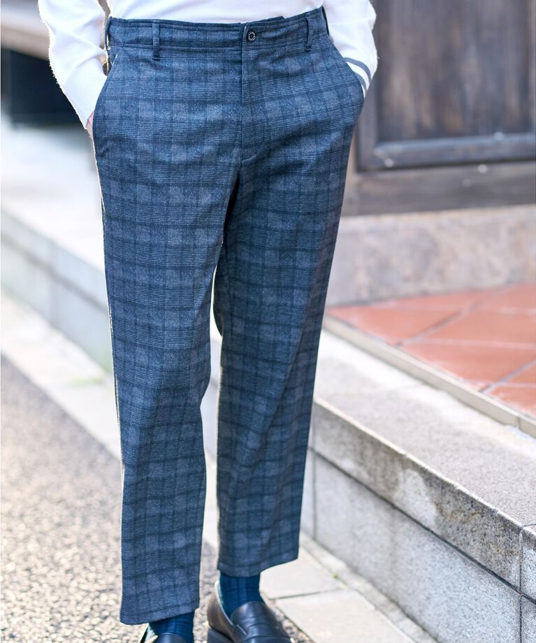 DRESSTERIOR「【セットアップ可】ネイビーグレンチェックパンツ」|その他|