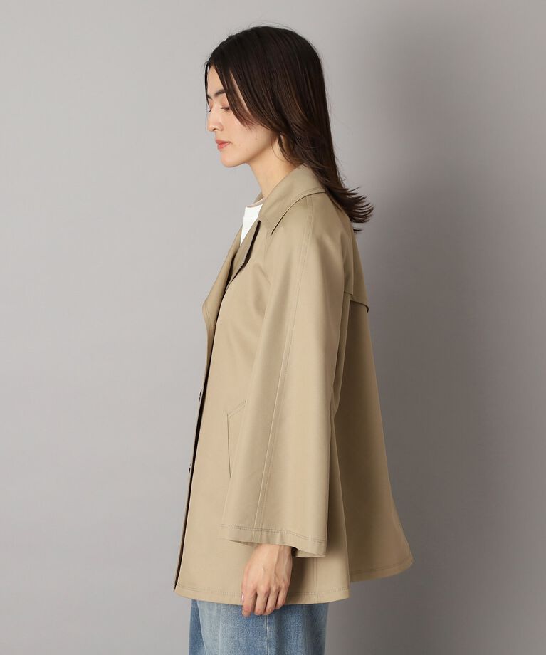 DRESSTERIOR「【撥水加工】Aラインショートトレンチジャケット」|トレンチコート|