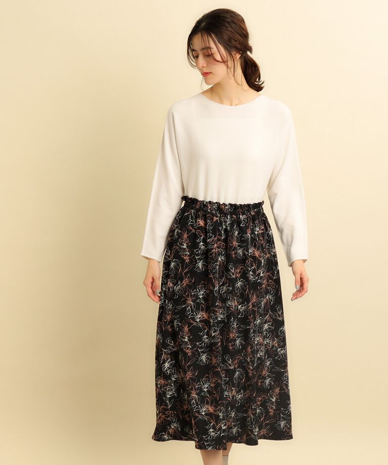 grove「ニット×スカートドッキングワンピース」|ワンピース|