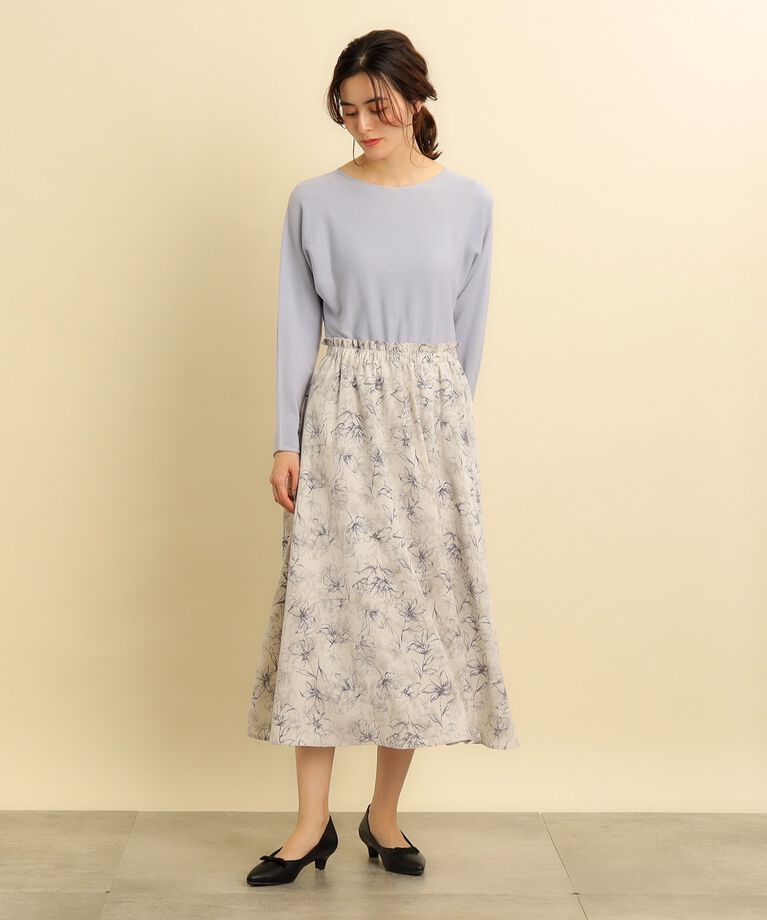 grove「ニット×スカートドッキングワンピース」|ワンピース|