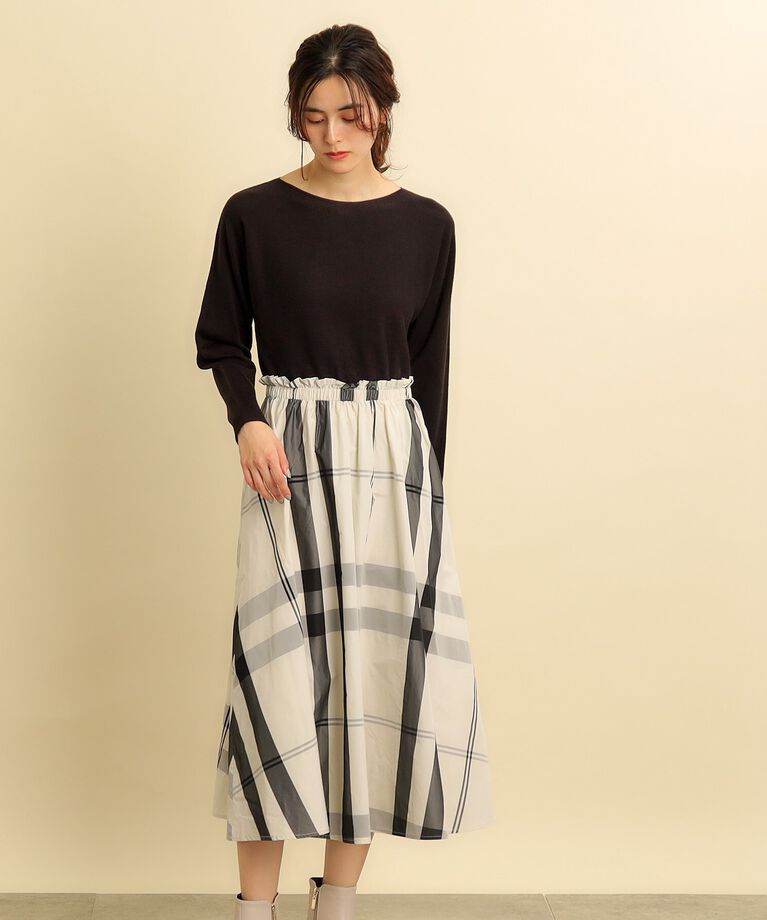 grove「ニット×スカートドッキングワンピース」|ワンピース|