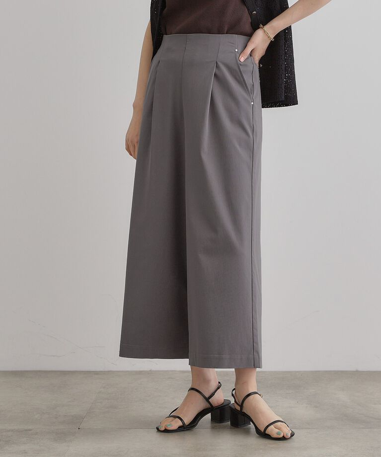 grove「【冷感】サマーハイパーストレッチワイドパンツ」|その他|チャコールグレー(0