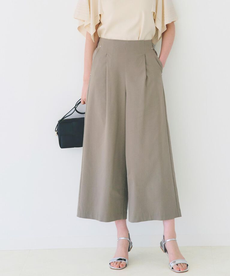 grove「【冷感】サマーハイパーストレッチワイドパンツ」|その他|カーキ(027)