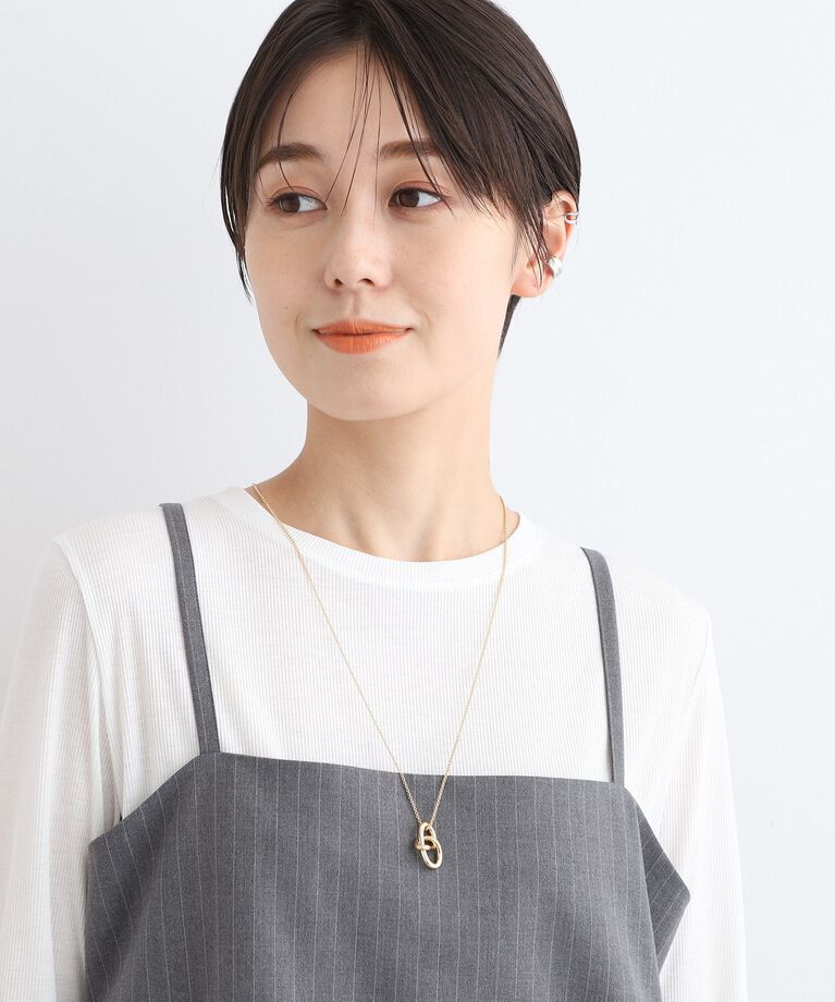 INDIVI「【フリーアジャスター】ひねりトップミドルネックレス」|ネックレス|