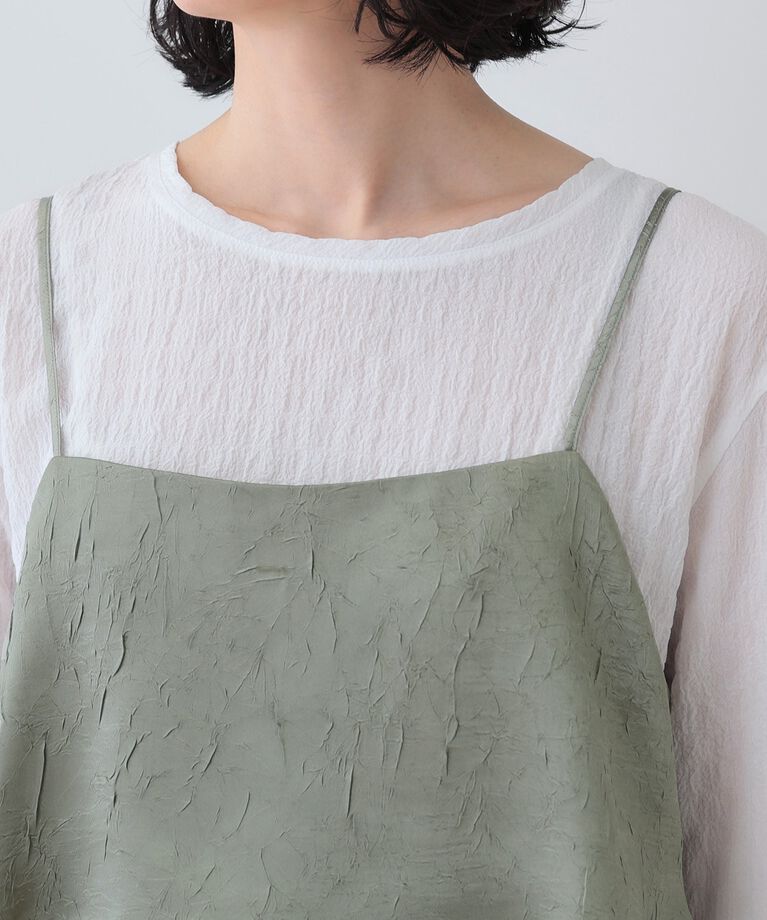 INDIVI「春SALE！【2点セット／洗える】カセット服 キャミ＆ブラウス セットトップス」|その他|