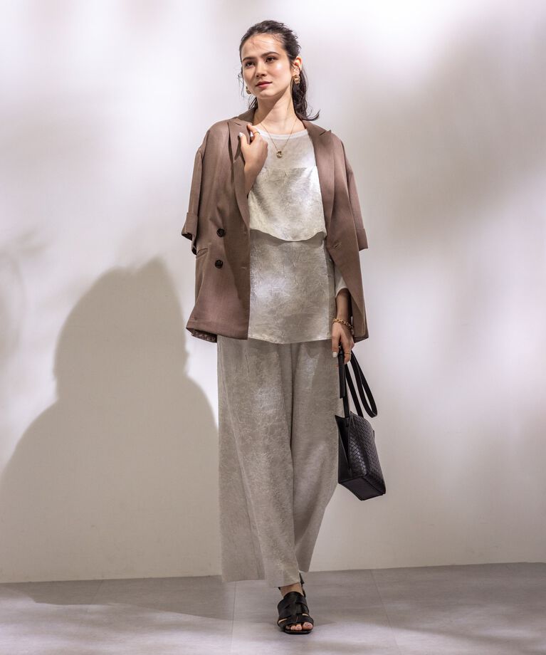 INDIVI「春SALE！【2点セット／洗える】カセット服 キャミ＆ブラウス セットトップス」|その他|