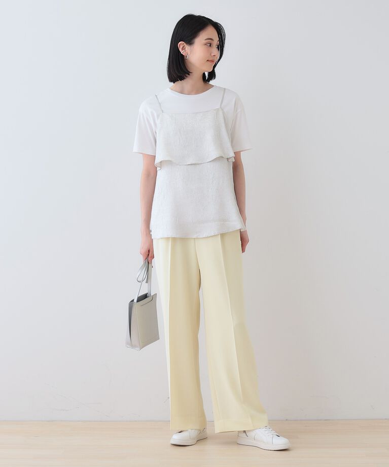 INDIVI「春SALE！【2点セット／洗える】カセット服 キャミ＆ブラウス セットトップス」|その他|