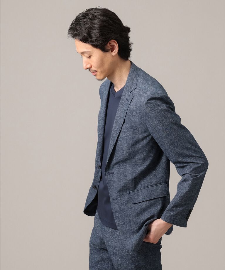 TAKEO KIKUCHI「【抗菌防臭】COOL DOTS（R）ドビープリント ジャケット」|テーラードジャケット|