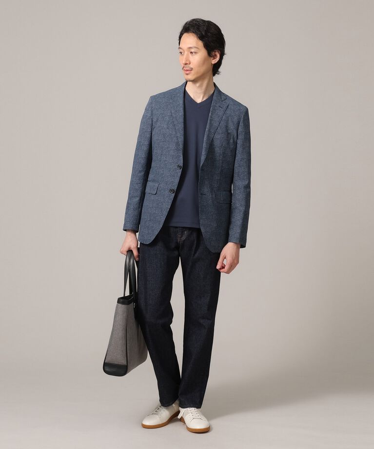 TAKEO KIKUCHI「【抗菌防臭】COOL DOTS（R）ドビープリント ジャケット」|テーラードジャケット|