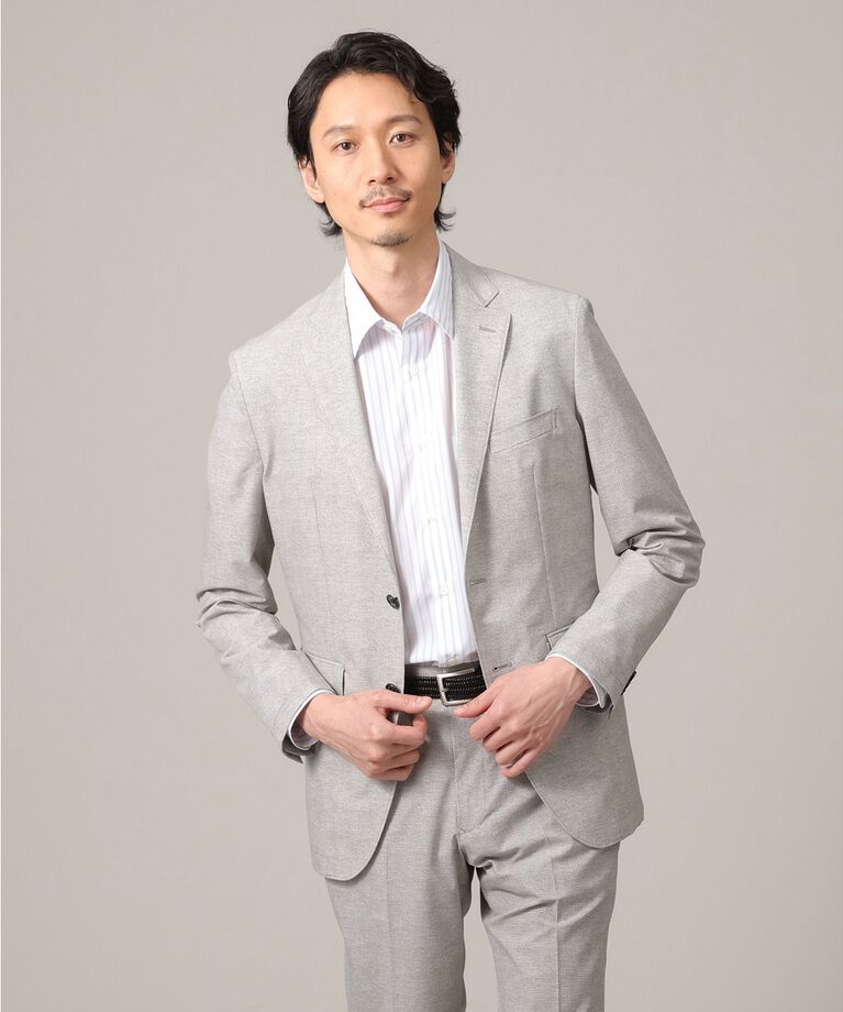 TAKEO KIKUCHI「【抗菌防臭】COOL DOTS（R）ドビープリント ジャケット」|テーラードジャケット|