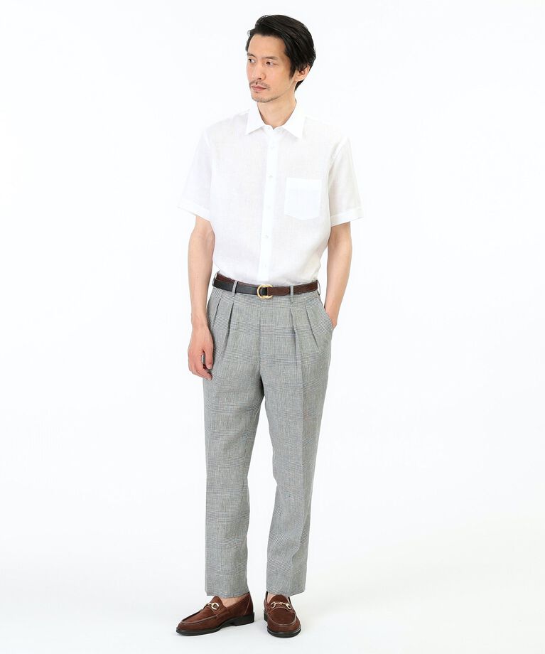 TAKEO KIKUCHI「【THE FLAGSHIP】グレンチェック ツータックパンツ」|その他|