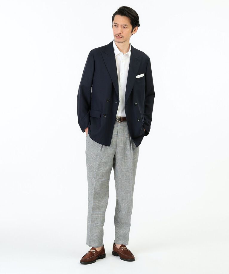 TAKEO KIKUCHI「【THE FLAGSHIP】グレンチェック ツータックパンツ」|その他|