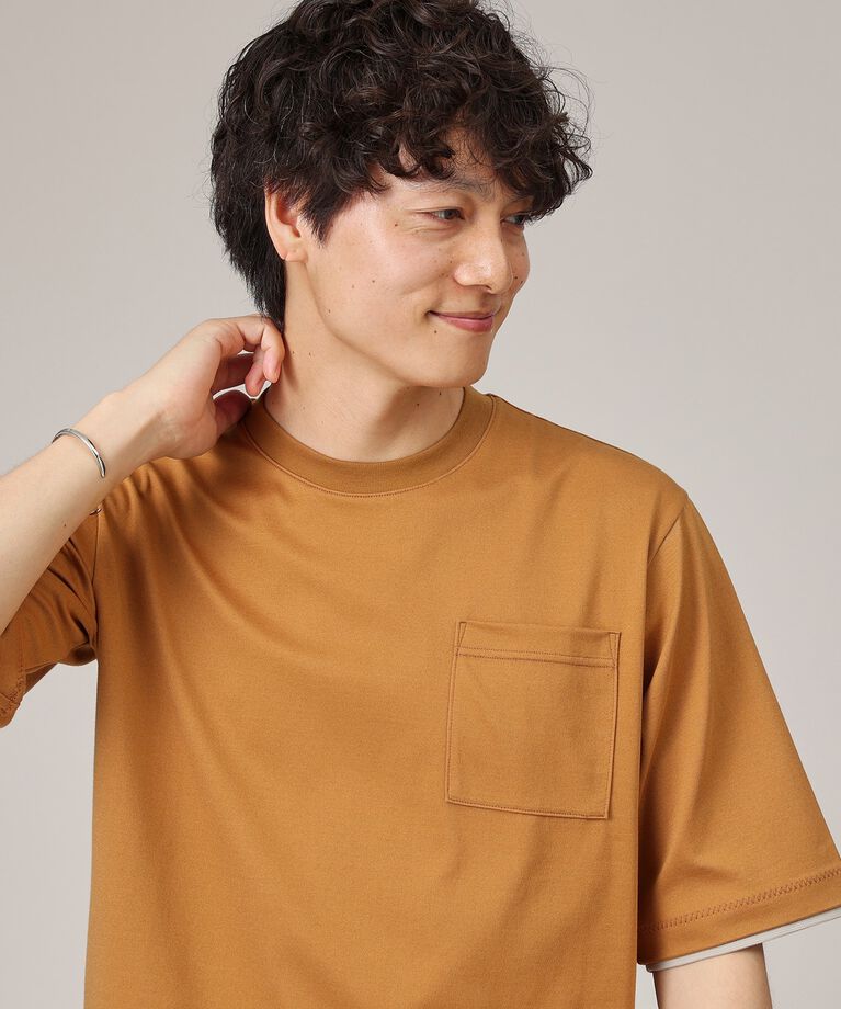 TAKEO KIKUCHI「【接触冷感/日本製】レイヤード Tシャツ」|Tシャツ・カットソー|
