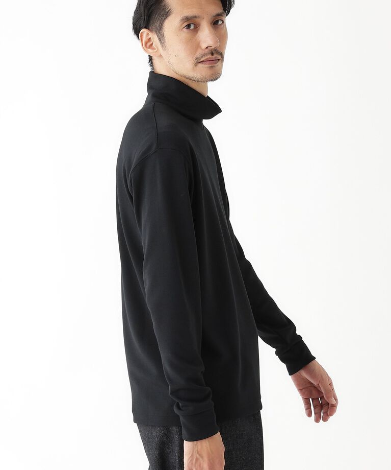 TAKEO KIKUCHI「【THE FLAGSHIP】ウール混 オフネック プルオーバー」|Tシャツ・カットソー|