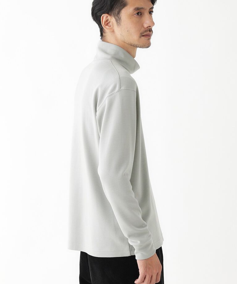 TAKEO KIKUCHI「【THE FLAGSHIP】ウール混 オフネック プルオーバー」|Tシャツ・カットソー|