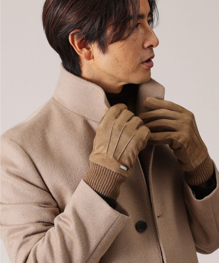 TAKEO KIKUCHI「【スマホ対応】ニットコンビ グローブ」|手袋|