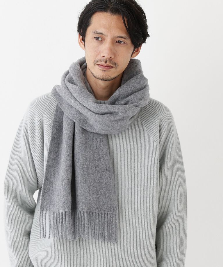 TAKEO KIKUCHI「【THE FLAGSHIP】バルキー カシミヤ マフラー」|ストール|