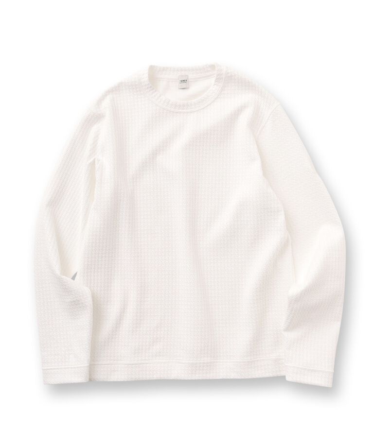 TAKEO KIKUCHI「【Made in JAPAN】千鳥柄 ストレッチ プルオーバー」|Tシャツ・カットソー|