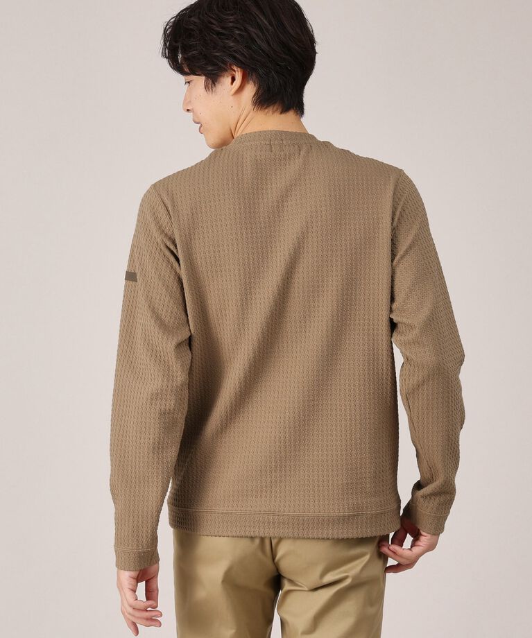 TAKEO KIKUCHI「【Made in JAPAN】千鳥柄 ストレッチ プルオーバー」|Tシャツ・カットソー|