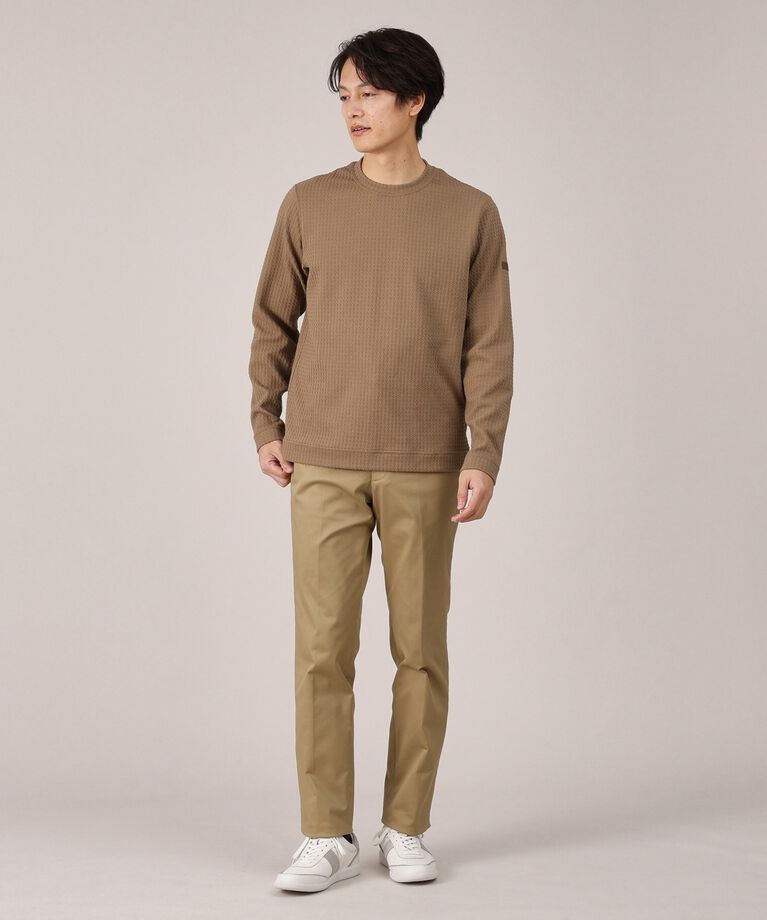 TAKEO KIKUCHI「【Made in JAPAN】千鳥柄 ストレッチ プルオーバー」|Tシャツ・カットソー|